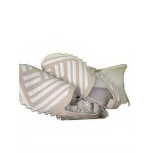 NEW BERNIE MEV women's peppa shoes in white and tan strip